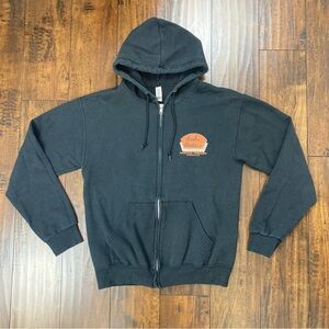 Gruhn Guitars Established 1970 Nashville TN Full Zip Hoodie Black Men’s Small.